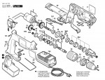Bosch 0 601 937 763 Gsb 9,6 Ves-2 Batt-Oper Drill 9.6 V / Eu Spare Parts